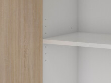 Aktenschrank >Hamburg VI< in Weiß - 80x212,5x33,5cm (BxHxT)