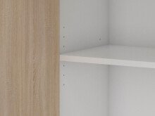 Aktenschrank >Hamburg VI< in Weiß - 80x212,5x33,5cm (BxHxT)