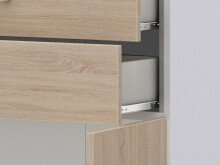 Aktenschrank >Hamburg VI< in Weiß - 80x212,5x33,5cm (BxHxT)