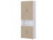 Aktenschrank >Hamburg VI< in Weiß - 80x212,5x33,5cm (BxHxT)