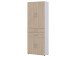 Aktenschrank >Hamburg VI< in Weiß - 80x212,5x33,5cm (BxHxT)