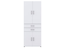 Aktenschrank >Hamburg VI< in Weiß - 80x212,5x33,5cm (BxHxT)