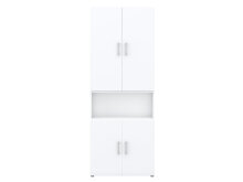 Aktenschrank >Hamburg VI< in Weiß - 80x212,5x33,5cm (BxHxT)