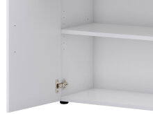Aktenschrank >Hamburg VI< in Weiß - 80x212,5x33,5cm (BxHxT)