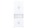 Aktenschrank >Hamburg VI< in Weiß - 80x212,5x33,5cm (BxHxT)