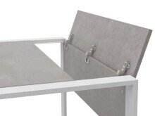 Büro-Set >Hamburg III< in Weiß aus Metall - 212,5cm (H)