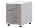 Büro-Set >Hamburg III< in Weiß aus Metall - 212,5cm (H)