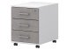 Büro-Set >Hamburg III< in Weiß aus Metall - 212,5cm (H)