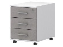 Büro-Set >Hamburg IV< in Weiß aus Metall