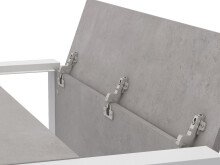 Büro-Set >Hamburg V< in Weiß aus Metall