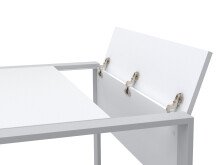 Büro-Set >Hamburg VI< in Weiß aus Metall - 80x33cm (BxH)