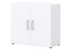 Büro-Set >Hamburg VI< in Weiß aus Metall - 80x33cm (BxH)