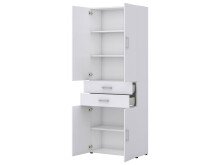 Büro-Set >Hamburg VI< in Weiß aus Metall - 80x33cm (BxH)