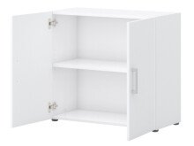 Büro-Set >Hamburg VI< in Weiß aus Metall - 80x33cm (BxH)