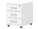 Büro-Set >Hamburg VI< in Weiß aus Metall - 80x33cm (BxH)
