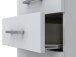 Büro-Set >Hamburg VI< in Weiß aus Metall - 80x33cm (BxH)