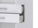 Büro-Set >Hamburg VI< in Weiß aus Metall - 80x33cm (BxH)