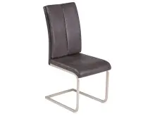 Esszimmerstuhl >Karissa I< (2-er Set) in Anthrazit aus Metall - 41x98x66 (BxHxT)