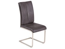 Esszimmerstuhl >Karissa I< (2-er Set) in Anthrazit aus Metall - 41x98x66 (BxHxT)