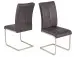 Esszimmerstuhl >Karissa I< (2-er Set) in Anthrazit aus Metall - 41x98x66 (BxHxT)
