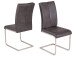 Esszimmerstuhl >Karissa I< (2-er Set) in Anthrazit aus Metall - 41x98x66 (BxHxT)