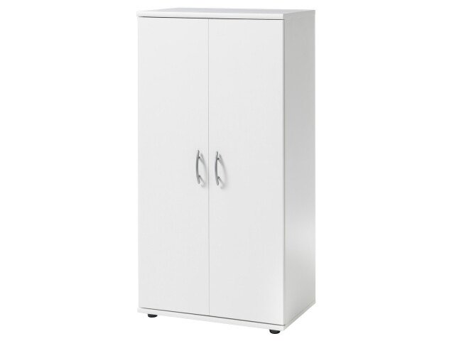 Schuhschrank >Nolana< in Weiß - 55x108x34cm (BxHxT)