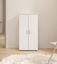 Schuhschrank >Nolana< in Weiß - 55x108x34cm (BxHxT)