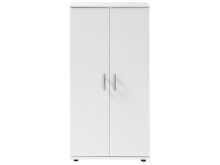 Schuhschrank >Nolana< in Weiß - 55x108x34cm (BxHxT)