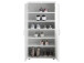 Schuhschrank >Nolana< in Weiß - 55x108x34cm (BxHxT)