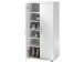 Schuhschrank >Nolana< in Weiß - 55x108x34cm (BxHxT)