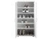 Schuhschrank >Nolana< in Weiß - 55x108x34cm (BxHxT)