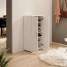 Schuhschrank >Nolana< in Weiß - 55x108x34cm (BxHxT)
