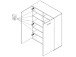 Schuhschrank >Mansfield< in Sonoma-Eiche - 90x120x36cm (BxHxT)