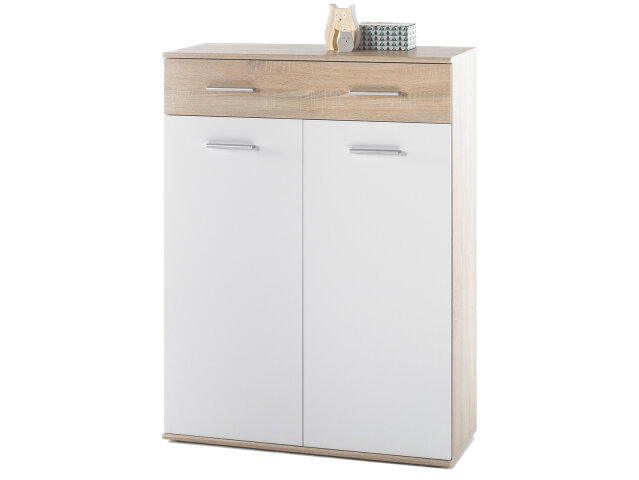 Schuhschrank >Mansfield< in Sonoma-Eiche - 90x120x36cm (BxHxT)
