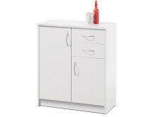 Kommode >Olli< in Weiß - 74x86x35cm (BxHxT)