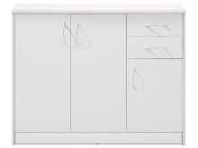 Kommode >Olli< in Weiß - 109x86x35cm (BxHxT)