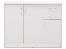 Kommode >Olli< in Weiß - 109x86x35cm (BxHxT)