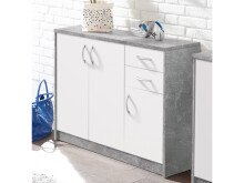 Kommode >Olli< in Beton - 109x86x35cm (BxHxT)