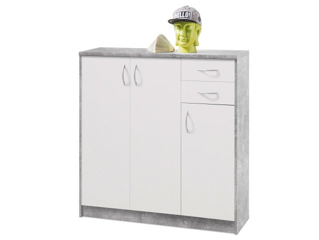 Kommode >Olli< in Beton - 109x112x35cm (BxHxT)