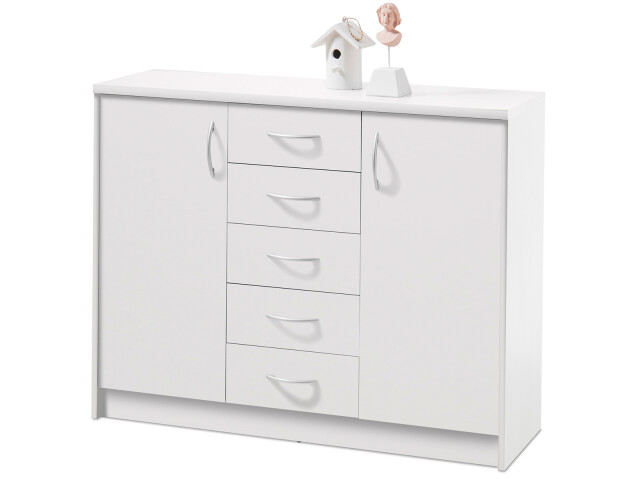 Kommode >Olli< in Weiß - 109x86x35cm (BxHxT)