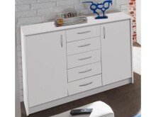 Kommode >Olli< in Weiß - 109x86x35cm (BxHxT)