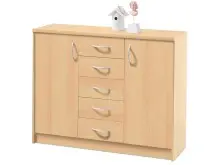 Kommode >Olli< in Buche - 109x86x35cm (BxHxT)