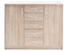 Kommode >Olli< in Sonoma-Eiche - 109x86x35cm (BxHxT)