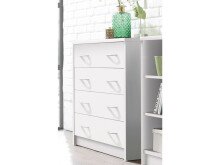 Kommode >Olli< in Weiß - 74x86x35cm (BxHxT)
