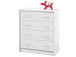 Kommode >Olli< in Weiß - 74x86x35cm (BxHxT)
