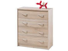 Kommode >Olli< in Sonoma-Eiche - 74x86x35cm (BxHxT)