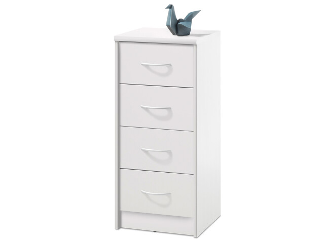 Kommode >Olli< in Weiß - 38x86x35cm (BxHxT)