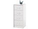 Kommode >Olli< in Weiß - 38x86x35cm (BxHxT)