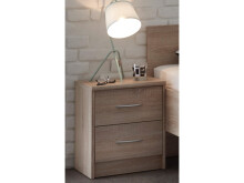 Nachtkonsole >Olli< in Sonoma-Eiche - 38x48x35cm...