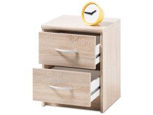 Nachtkonsole >Olli< in Sonoma-Eiche - 38x48x35cm (BxHxT)